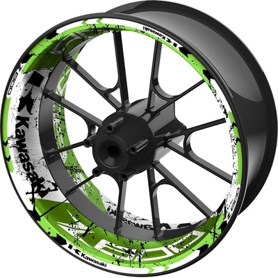 SEFIS jednodielne polepy na kolesá KAWASAKI Z800 světle zelená