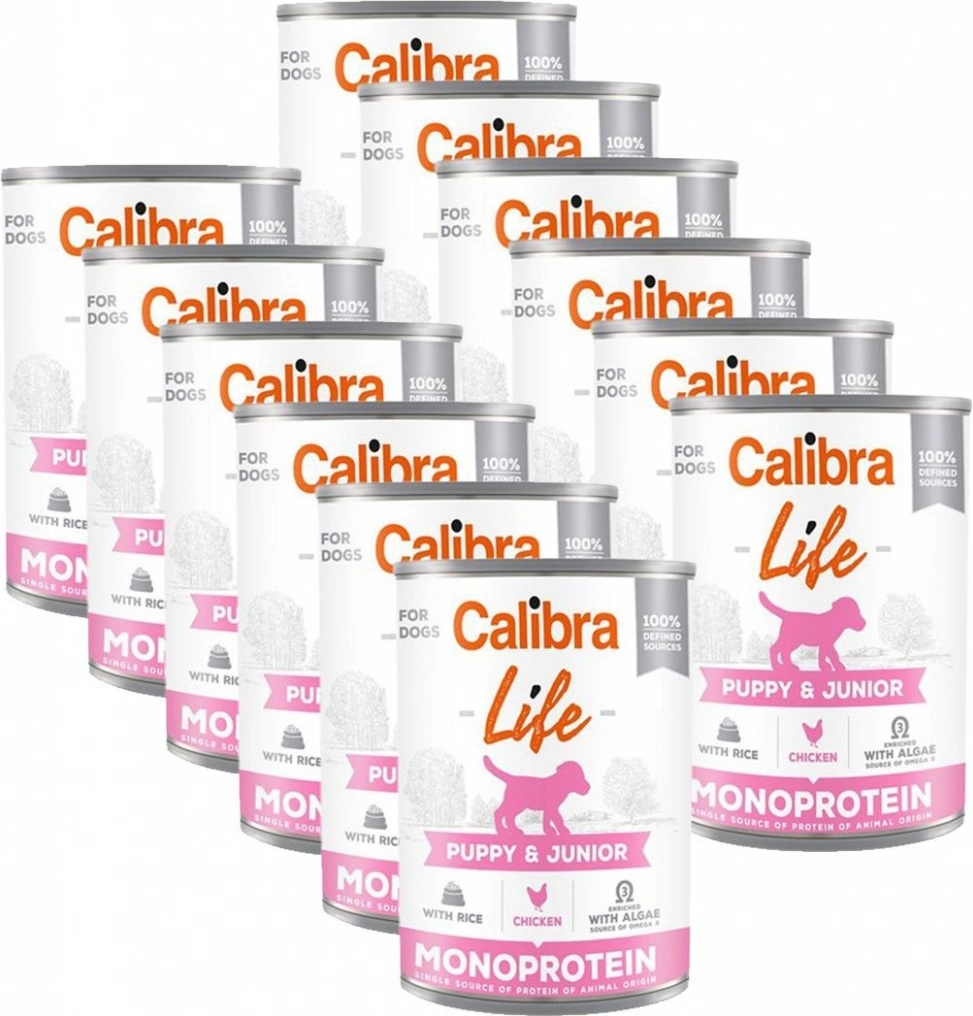 Calibra Dog Life Puppy&Junior Chicken & Rice 400 g Calibra Dog Life Puppy&Junior Chicken & Rice 400 g
