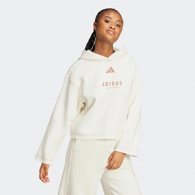 adidas dámska mikina s kapucňou biela