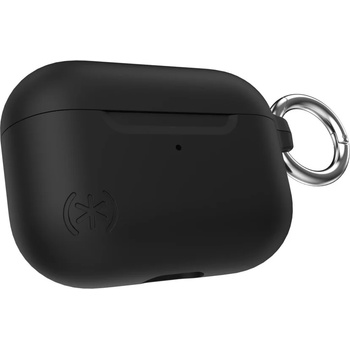 Image 1 of Speck Калъф за слушалки Speck Presidio W/Soft Touch Black, за Apple AirPods Pro, алуминиев, с карабинер, удароустойчив, антибактериално покритие Microban, черен (140773-1041)