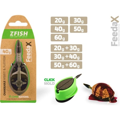 Zfish Krmítko Method Feeder Feeda X 20g