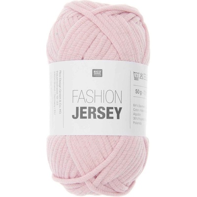 Rico design háčkovací šňůra Fashion Jersey odstín 023 světle růžová - 1 ks