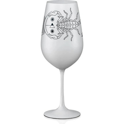 Crystalex pohár Zverokruhy Škorpión biela 550 ml