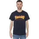 Pánská trička Thrasher Flame Logo Navy Blue
