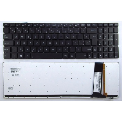 česká klávesnice Asus N56 N56V U500VZ N76 R500V R505 S550C černá CZ noframe podsvit