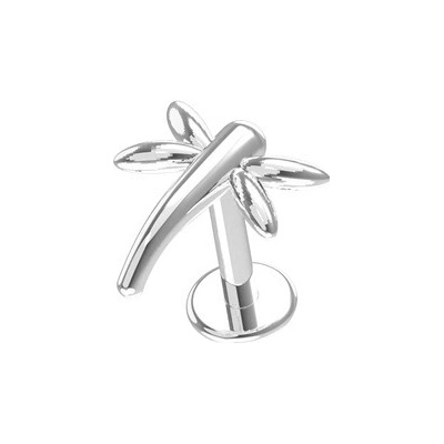 Šperky4U Labreta piercing do brady vážka LB042