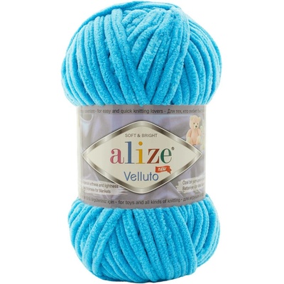 Alize příze Velluto 16 tyrkysová