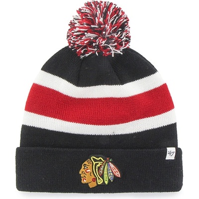 47 Brand pánská zimní čepice Chicago Blackhawks 47 Breakaway Cuff Knit