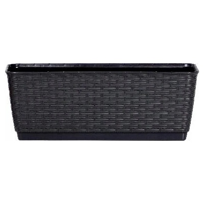 Prosperplast Květináč obdélníkový šedý 38,5x15,5x14,2 cm