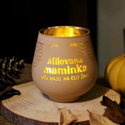 Albi Zrkadlový svietnik Milujem Ťa 9 cm
