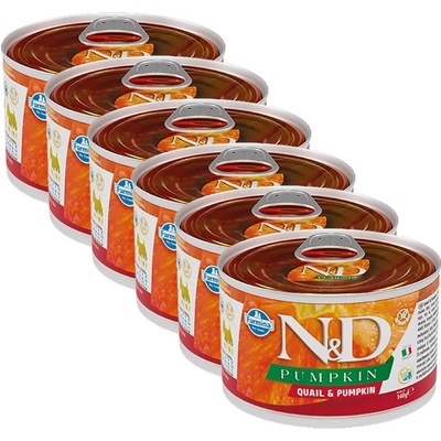 N&D dog Quail & Pumpkin Adult Mini 6 x 140 g