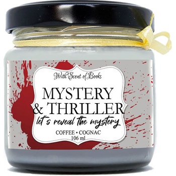 Image 1 of With Scent of Books Ароматна свещ - Mystery and Thriller, 106 ml (MTC106)