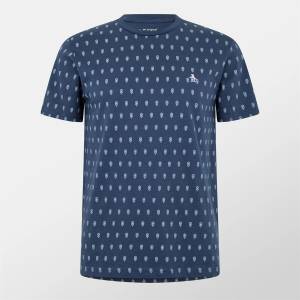 Original Penguin Тениска Original Penguin Men's Minimal Print Regular Fit T-Shirt - Yale