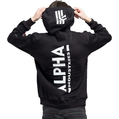 Alpha Industries mikina Backprint Zip Hoodie black 128342/03