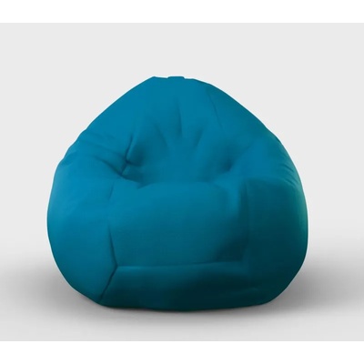 Pufrelax Пуф круша 520л. , Nirvana Gigant - Blue, Еко кожа, Пълнеж от Полистиролни перли