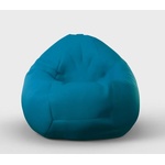 Pufrelax Пуф круша 520л. , Nirvana Gigant - Blue, Еко кожа, Пълнеж от Полистиролни перли