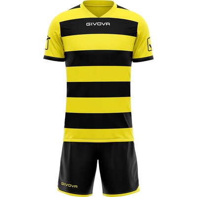 Givova Къси панталони Givova Rugby Kit Jersey with Shorts black/yellow
