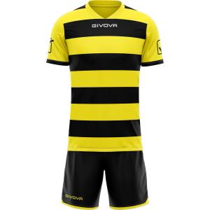 Givova Къси панталони Givova Rugby Kit Jersey with Shorts black/yellow