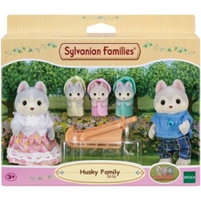 Sylvanian Families 5636 Rodina Husky s trojčaty