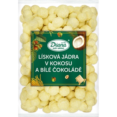Diana Company Lieskové jadrá v kokose a bielej čokoláde 500 g