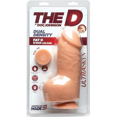 Doc Johnson The D Fat D Dual Density 8 Inch with Balls
