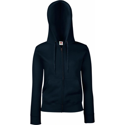 Fruit of the Loom Premium Lady-Fit Hooded Jacket tmavě modrá
