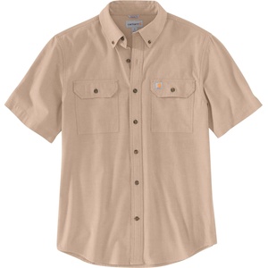 Carhartt Мъжка риза с копчета Carhartt Loose Chambray S/S Shirt - Dark Tan Chambray (033-2289-0211)