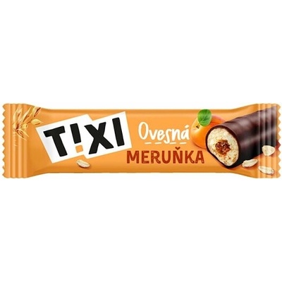 Tixi Ovesná tyčinka s meruňkovou náplní a kakaovou polevou 30g