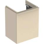 Geberit Долен шкаф Geberit Smyle Square за стенен умивалник, пясъчно сив, 1 врата, ляв ограничител, 50 см (500.364.JL.1)