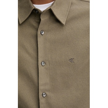 Calvin Klein Памучна риза Calvin Klein (LV04LD119G)