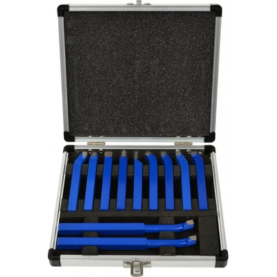 Soustružnické nože, sada 11ks, 8x8mm, uloženo v kufru GEKO GEKO nářadí G01240 – Zboží Mobilmania