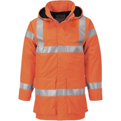 Portwest Bunda Bizflame Rain Hi Vis Multi Lite S774 zateplená reflexní POR S774ORRL Oranžová