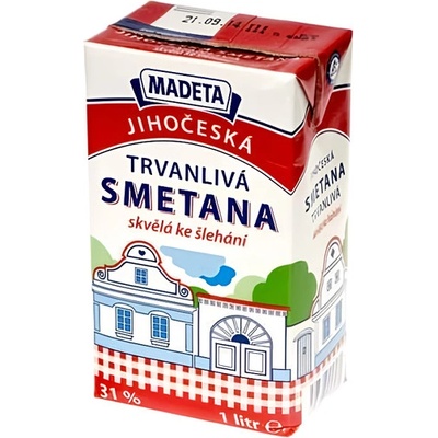 Madeta Jihočeská Smetana 31% 1l – Zbozi.Blesk.cz