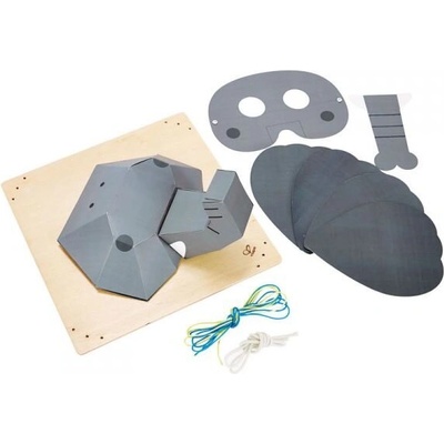 Hape Творчески комплект, Hape, Направи си сам картина и маска, Слонче
