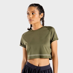 SQUATWOLF Дамска къса тениска Women‘s Flux Khaki XS