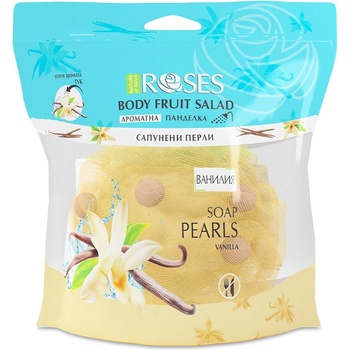 Nature of Agiva Roses Гъба за баня с ароматни сапунени перли, ванилия