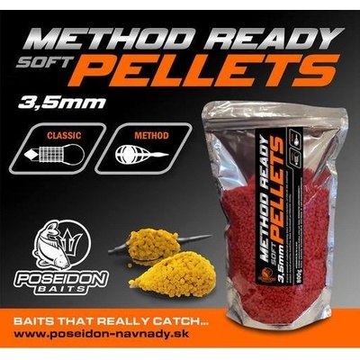 Poseidon Baits Ready METHOD pellet 800g - Česnek