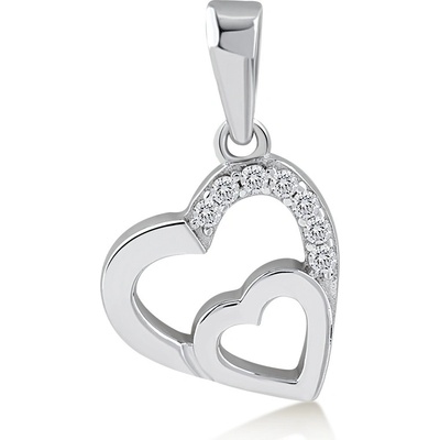 Lillian Vassago Zlatý přívěsek Srdce se zirkony LLV82 GP007W