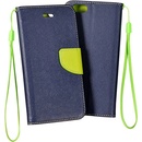 Pouzdro Telone Flipové Fancy Book iPhone 11 - modré/limetkové