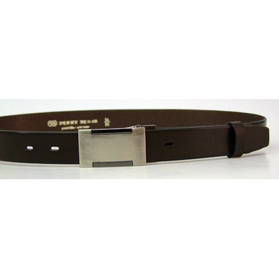 Penny Belts kožený opasek 30-100-7PS-40 tmavě hnědý