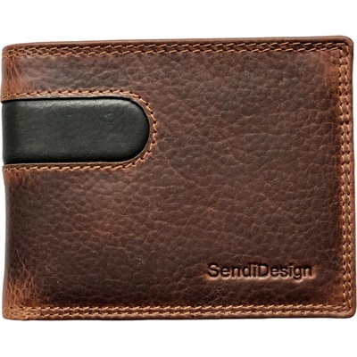 Sendi Design pánská kožená B-012 brown hnědá