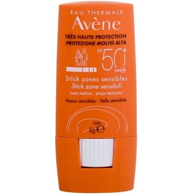 Avène Stick Zones Sensibles SPF 50+ слънцезащитен стик за чувствителни зони 8 g