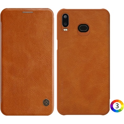 Samsung Galaxy A6s Nillkin Кожен Калъф и Протектор