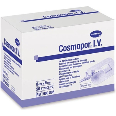COSMOPOR I.V. krytí I.V. kanyl z netkané textilie 8 x 6 cm
