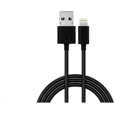 WG 6666 Datový Lightning MFI na USB-A 2m černý