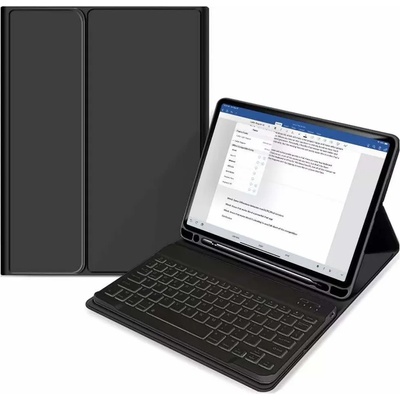Tech-Protect SC Pen Case and Bluetooth Keyboard - кожен калъф и безжична блутут клавиатура за iPad mini 6 (2021) (черен)