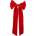 Bloomingville Ruby Коледна панделка, червена (82066521)