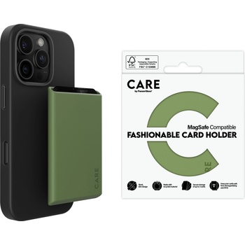 CARE by PanzerGlass® Картодържател CARE by PanzerGlass , Fashionable Card Holder Apple iPhone, MagSafe - Зелен