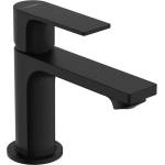 Hansgrohe Rebris E - Смесител за умивалник със сифон, CoolStart, EcoSmart, матово черно 72587670 (72587670)