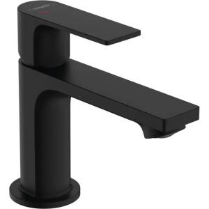 Hansgrohe Rebris E - Смесител за умивалник със сифон, CoolStart, EcoSmart, матово черно 72587670 (72587670)